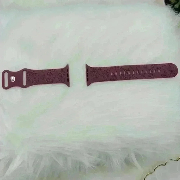 New Floral   Design Apple Watch Bands  42mm 44mm 45mm 49mm Violet - Picture 5 of 6